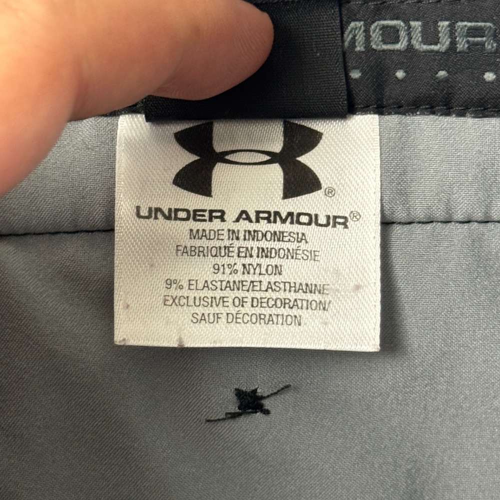Under Armour Pants Mens 32x32 Black Nylon Stretch Straight Leg Golf Cold Weather - Picture 9 of 14